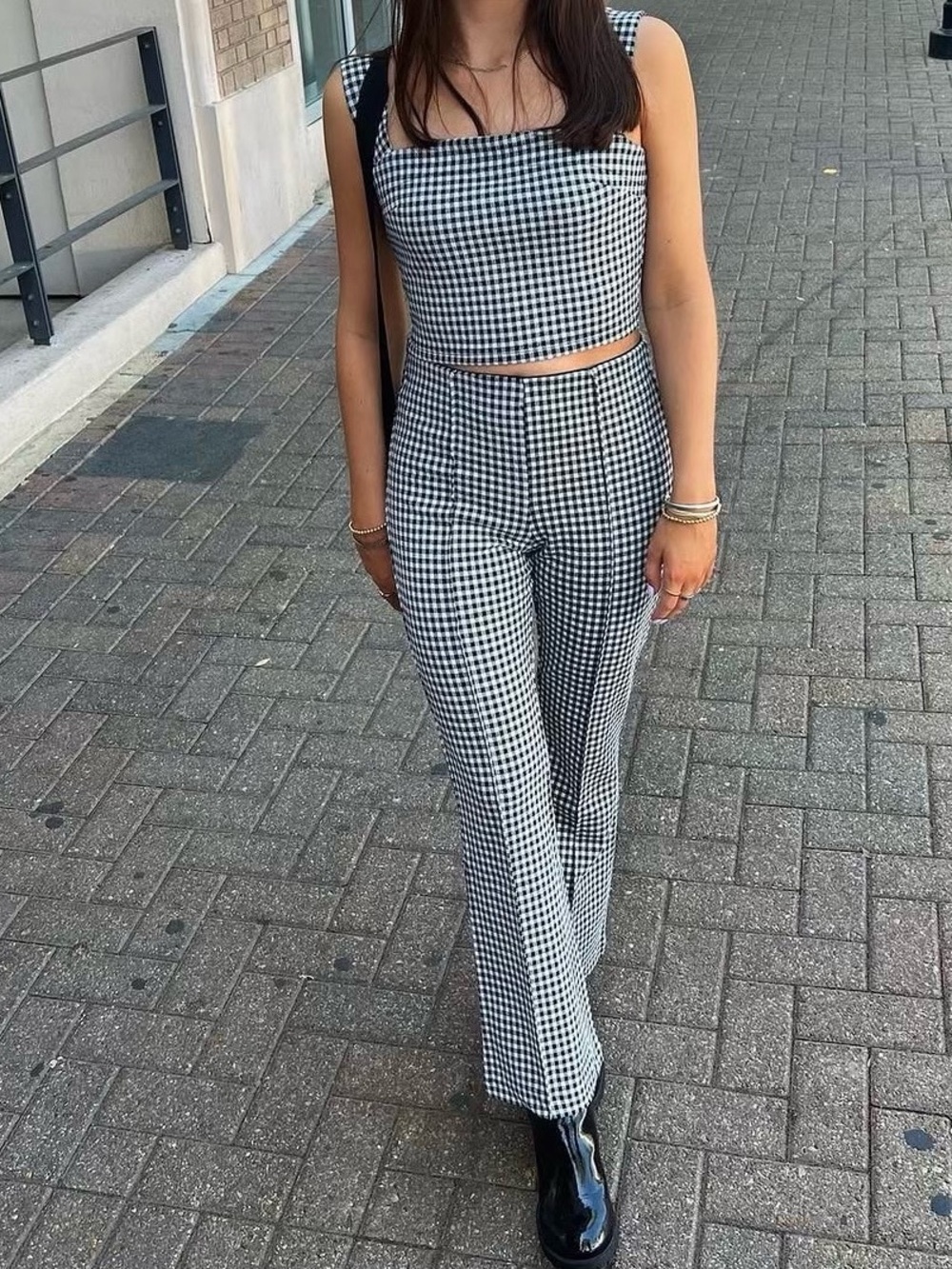 Gingham SET- Black & White